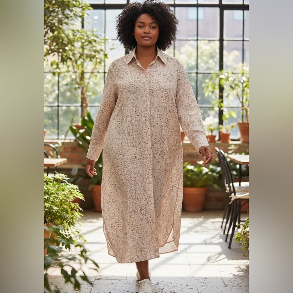 Cos brand pale pink shirt dress